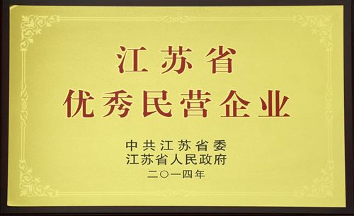 江蘇省優秀民營企業